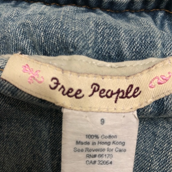 Free People Mermaid style Denim Skirt - Picture 4 of 4